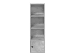 Biblioteca|vidaxl Estante 31x24x102 cm derivados de madeira cimento Cinzento