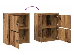 Sale vidaxl Estante 40x24x52 cm derivados de madeira madeira velha Castanho