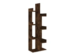 Outlet Estante 48x25,5x140 cm derivados de madeira carvalho fumado PT400544 Castanho