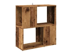 Biblioteca|vidaxl Estante 60x24x63 cm derivados de madeira madeira velha Castanho