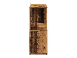 Biblioteca|vidaxl Estante 60x24x63 cm derivados de madeira madeira velha Castanho