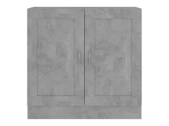 Vitrina*vidaxl Estante 82,5x30,5x80 cm derivados de madeira cimento Cinzento