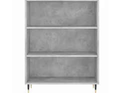 Best Estante 69,5x32,5x90 cm derivados de madeira cinzento cimento PT647733 Castanho