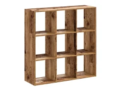 Vitrina*vidaxl Estante 102x32x102 cm derivados de madeira madeira velha Castanho