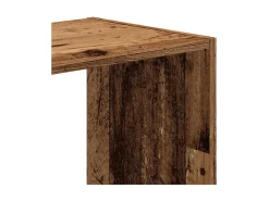 Vitrina*vidaxl Estante 102x32x102 cm derivados de madeira madeira velha Castanho