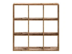 Vitrina*vidaxl Estante 102x32x102 cm derivados de madeira madeira velha Castanho