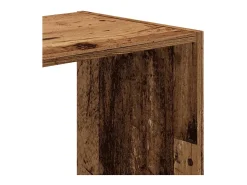 Vitrina*vidaxl Estante 102x32x102 cm derivados de madeira madeira velha Castanho