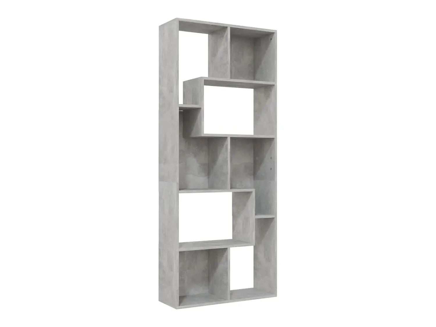 Vitrina|vidaxl Estante 67x24x161 cm derivados de madeira cimento Cinzento