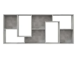 Vitrina|vidaxl Estante 67x24x161 cm derivados de madeira cimento Cinzento