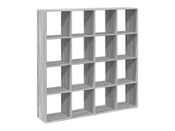Biblioteca|vidaxl Estante 137,5x29x137,5 cm derivados de madeira sonoma Cinzento
