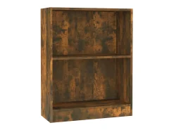 Vitrina|vidaxl Estante 60x24x76 cm derivados de madeira carvalho fumado Castanho