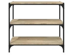 Hot Estante 80x33x70,5 cm derivados de madeira/aço carvalho sonoma PT809222 Castanho