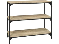 Hot Estante 80x33x70,5 cm derivados de madeira/aço carvalho sonoma PT809222 Castanho