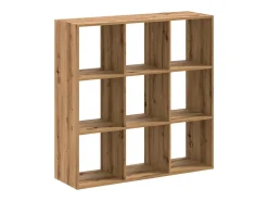 Biblioteca| Estante 102x32x102 cm derivados de madeira carvalho artisiano PT769298 Castanho
