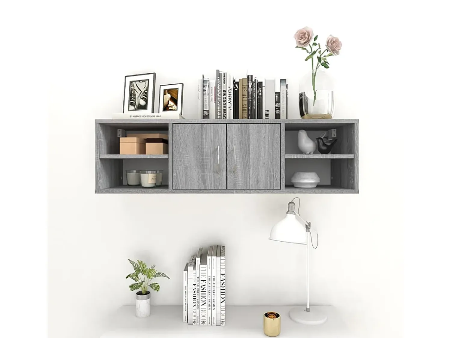 Estante 102x30x29 cm derivados de madeira sonoma PT289729^ Prateleira