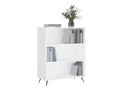 Biblioteca* Estante 69,5x32,5x90 cm derivados de madeira branco PT415521 Castanho