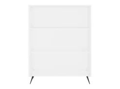Biblioteca* Estante 69,5x32,5x90 cm derivados de madeira branco PT415521 Castanho