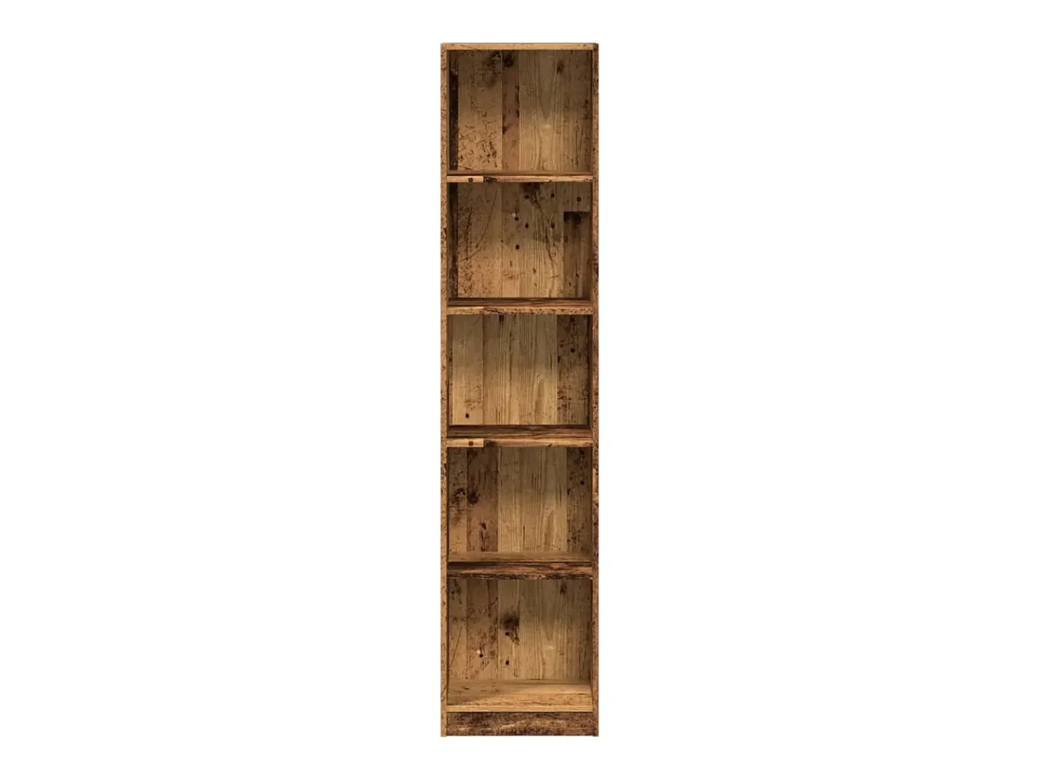 Biblioteca*vidaxl Estante 40x24x176 cm derivados de madeira madeira velha Castanho