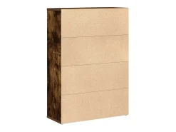 Biblioteca|vidaxl Estante 60x24x85 cm derivados de madeira carvalho fumado Castanho