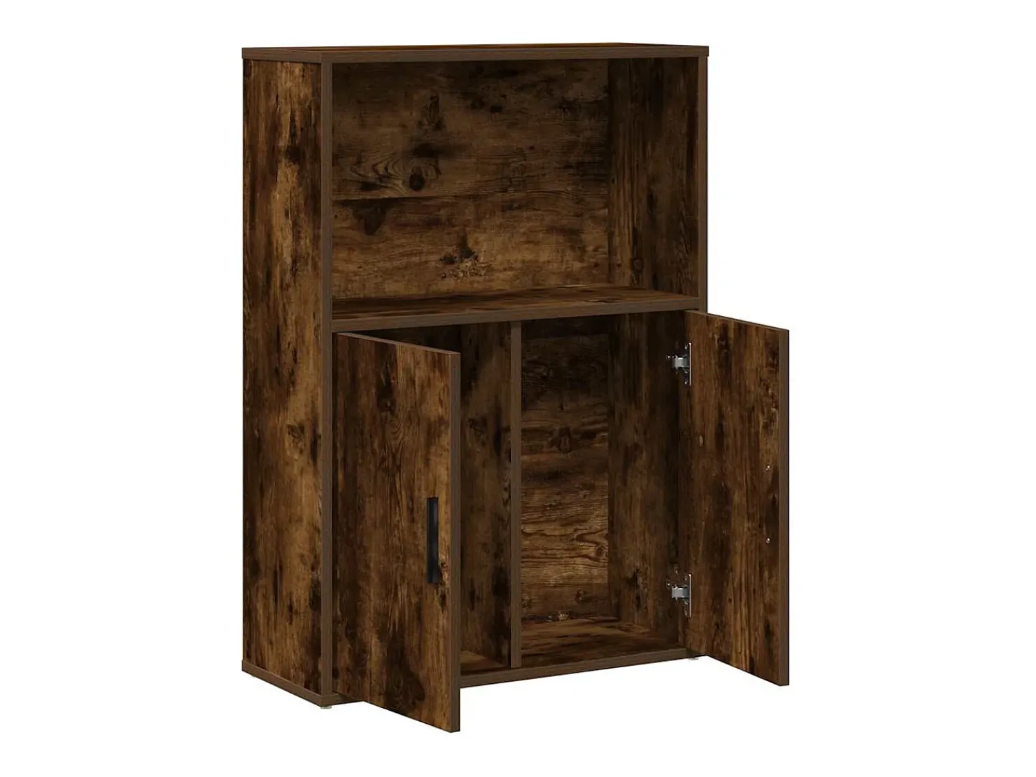 Biblioteca|vidaxl Estante 60x24x85 cm derivados de madeira carvalho fumado Castanho