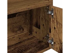 Outlet vidaxl Estante 31x24x127 cm derivados de madeira madeira velha Castanho