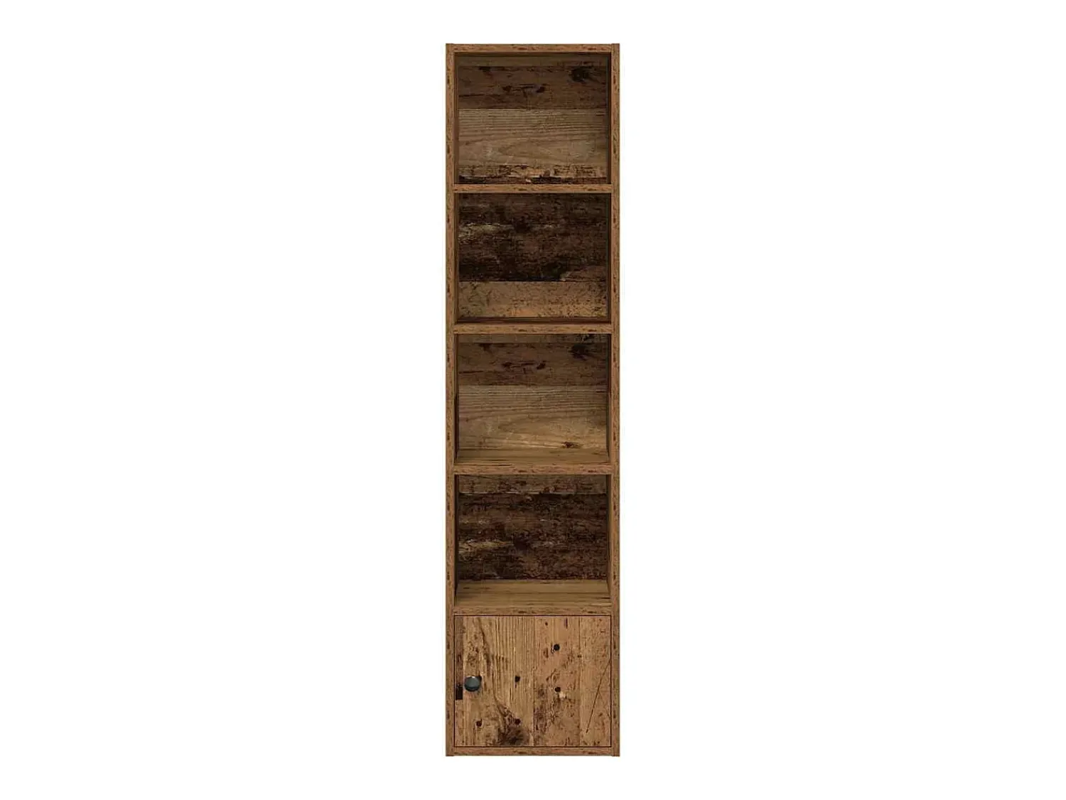 Outlet vidaxl Estante 31x24x127 cm derivados de madeira madeira velha Castanho