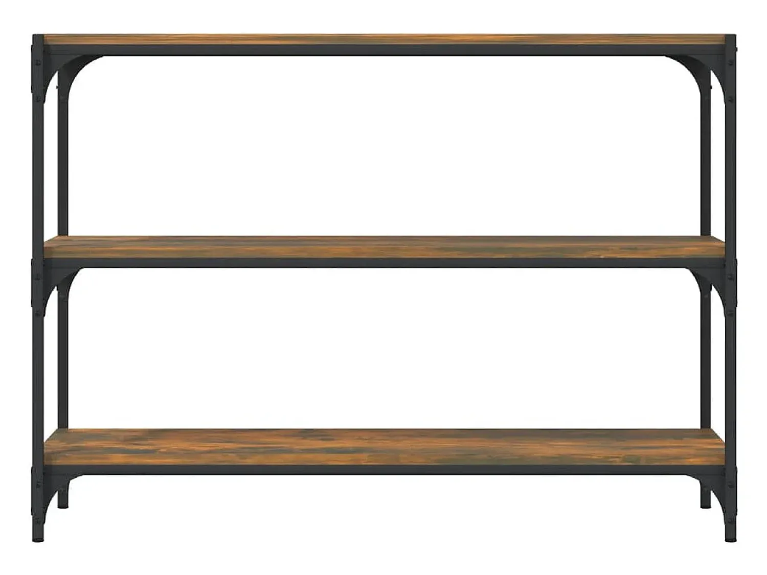 Outlet vidaxl Estante 100x33x70,5 cm derivados de madeira/aço carvalho fumado Castanho