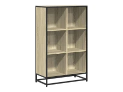 Biblioteca*vidaxl Estante 65,5x33x107,5 cm derivados madeira cor carvalho sonoma Natural escuro