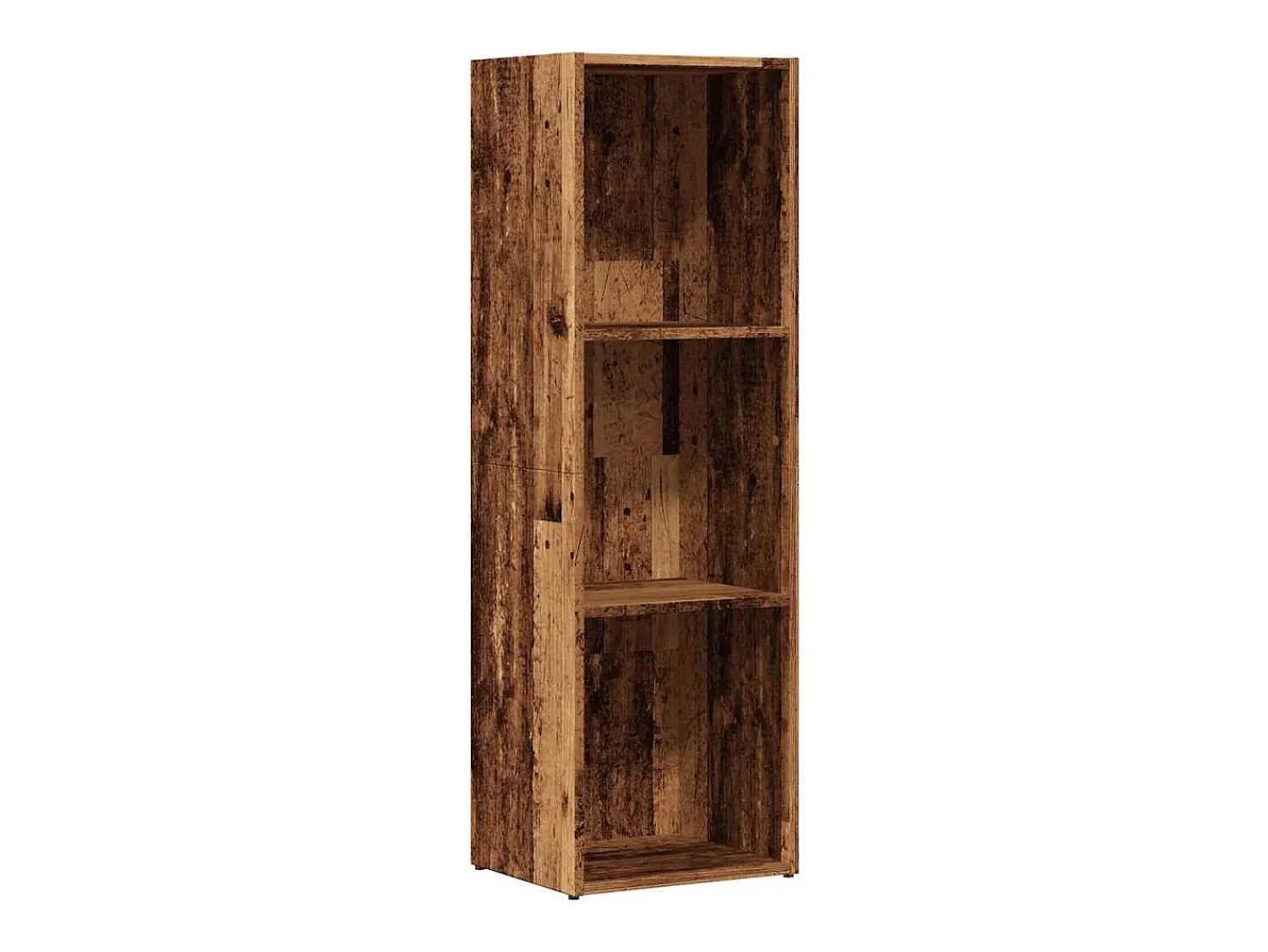 Biblioteca*vidaxl Estante 36x30x114 cm derivados madeira madeira velha Castanho