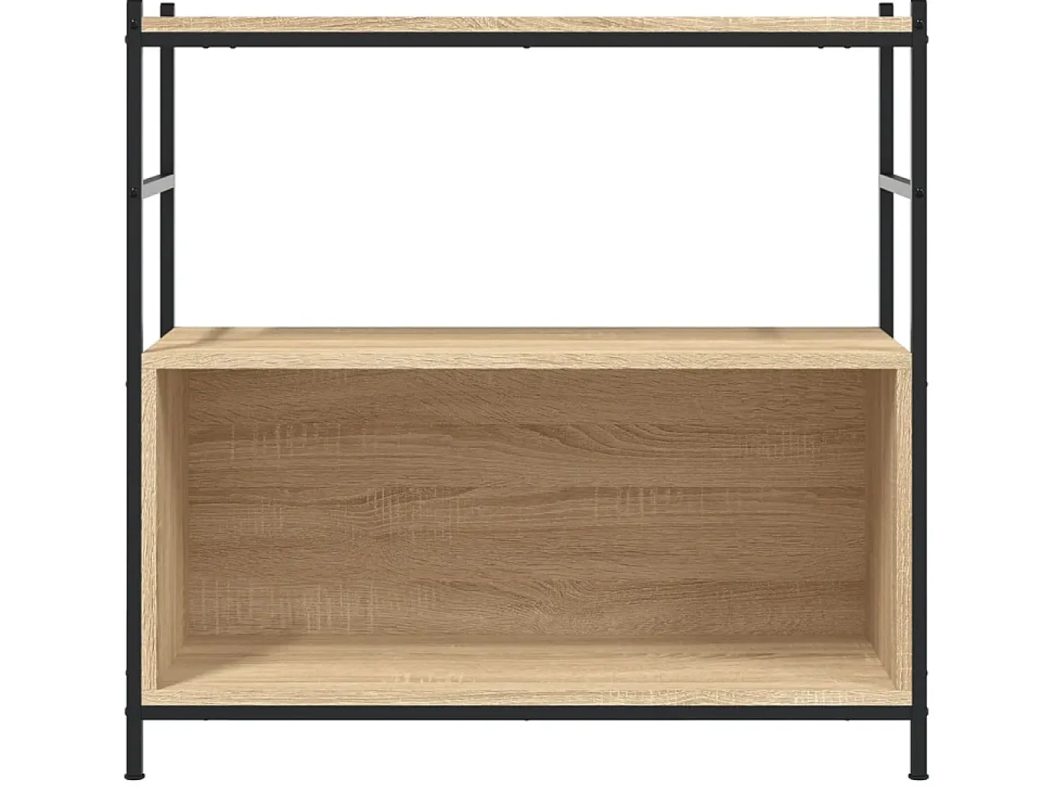 Biblioteca* Estante 80x30x78,5 cm derivados madeira/ferro carvalho sonoma PT647347 Castanho