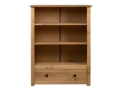 Biblioteca| Estante 80x35x110 cm madeira de pinho maciça Panama PT477384 Castanho