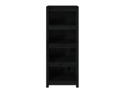 Best Estante 50x35x125,5 cm madeira de pinho maciça PT204601 Preto