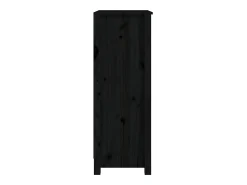 Vitrina*vidaxl Estante 50x35x97 cm madeira de pinho maciça Preto