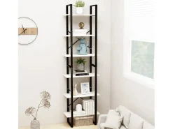 Prateleira* Estante 60x30x210 cm madeira de pinho maciça PT335408 Branco