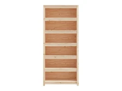 Online vidaxl Estante 80x35x183 cm madeira de pinho maciça Multicor