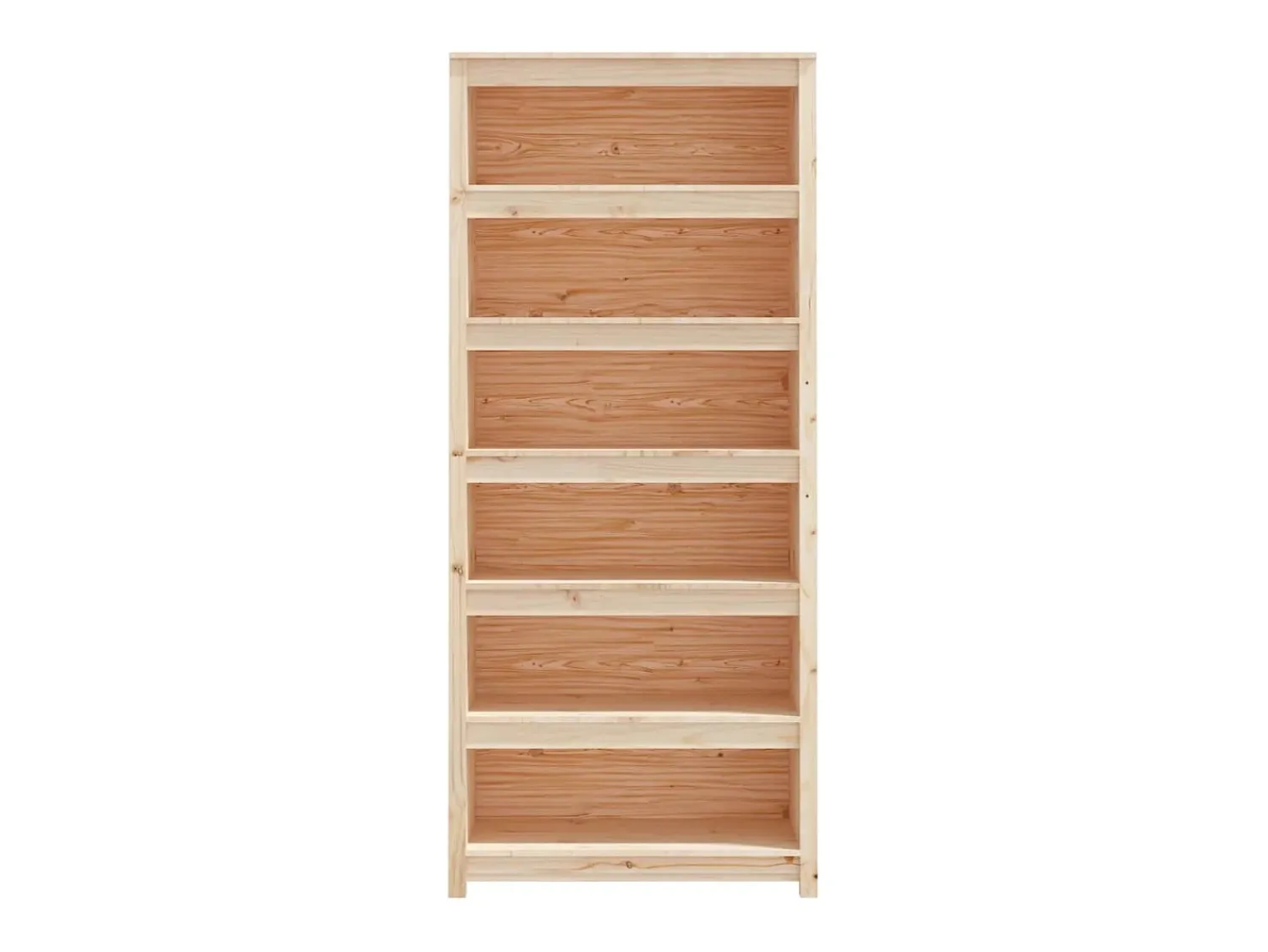 Online vidaxl Estante 80x35x183 cm madeira de pinho maciça Multicor
