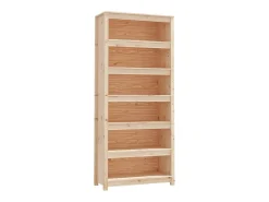 Online vidaxl Estante 80x35x183 cm madeira de pinho maciça Multicor