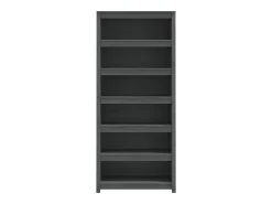 Vitrina*vidaxl Estante 80x35x183 cm madeira de pinho maciça cinza Cinzento