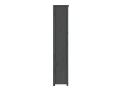 Vitrina*vidaxl Estante 80x35x183 cm madeira de pinho maciça cinza Cinzento