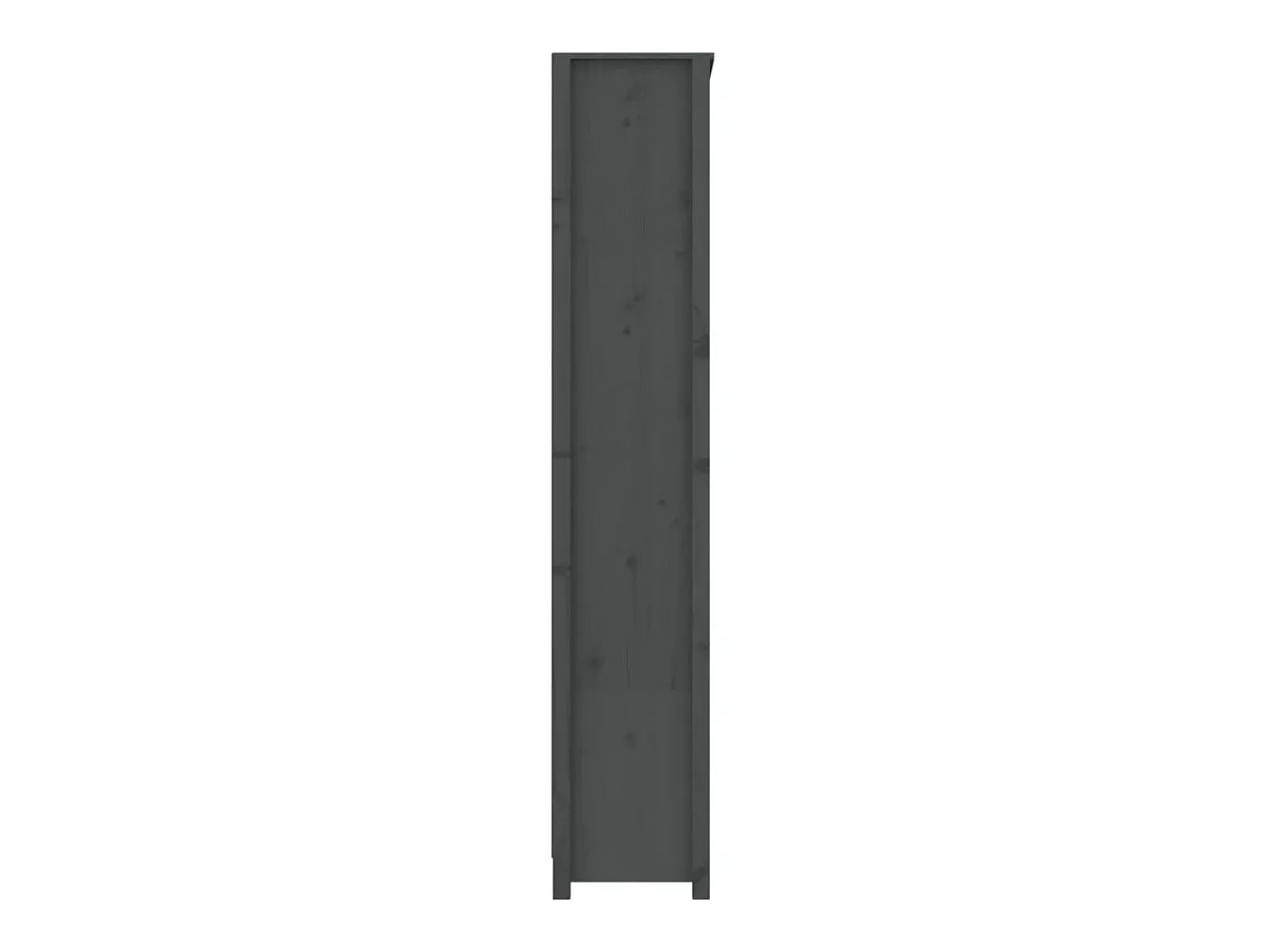 Vitrina*vidaxl Estante 80x35x183 cm madeira de pinho maciça cinza Cinzento