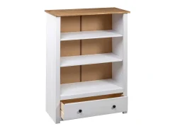 Best Estante 80x35x110 cm madeira de pinho maciça Panama PT403214 Branco