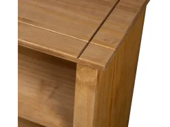 Vitrina*vidaxl Estante 80x35x110 cm madeira de pinho maciça Panama Castanho