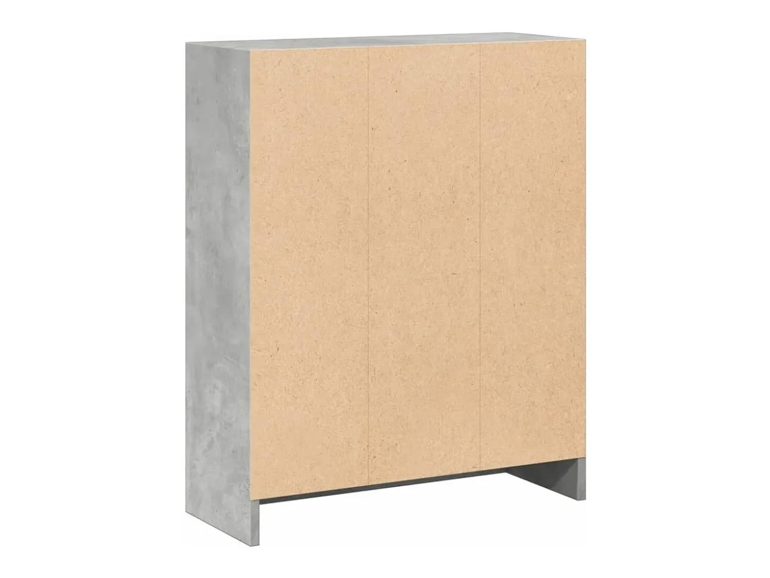 Vitrina|vidaxl Estante 60x24x76 cm madeira processada cinza cimento Cinzento claro