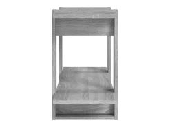 Vitrina|vidaxl Estante 100x30x51 cm madeira processada cor sonoma cinza Cinzento