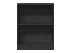 Vitrina*vidaxl Estante 60x24x76 cm madeira processada Preto