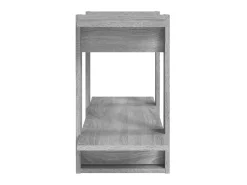 Biblioteca| Estante 100x30x51 cm madeira processada cor sonoma cinza PT797983 Cinzento