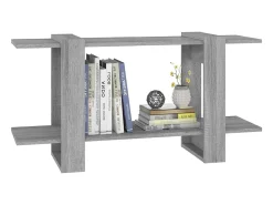 Biblioteca| Estante 100x30x51 cm madeira processada cor sonoma cinza PT797983 Cinzento