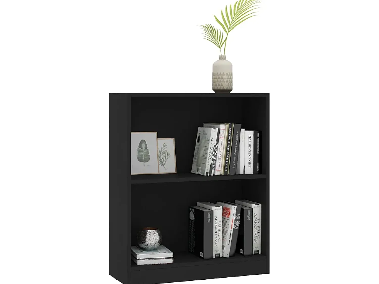 Biblioteca| Estante 60x24x76 cm madeira processada PT668085 Preto