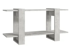 vidaxl Estante 100x30x51 cm madeira processada cinza cimento^ Vitrina