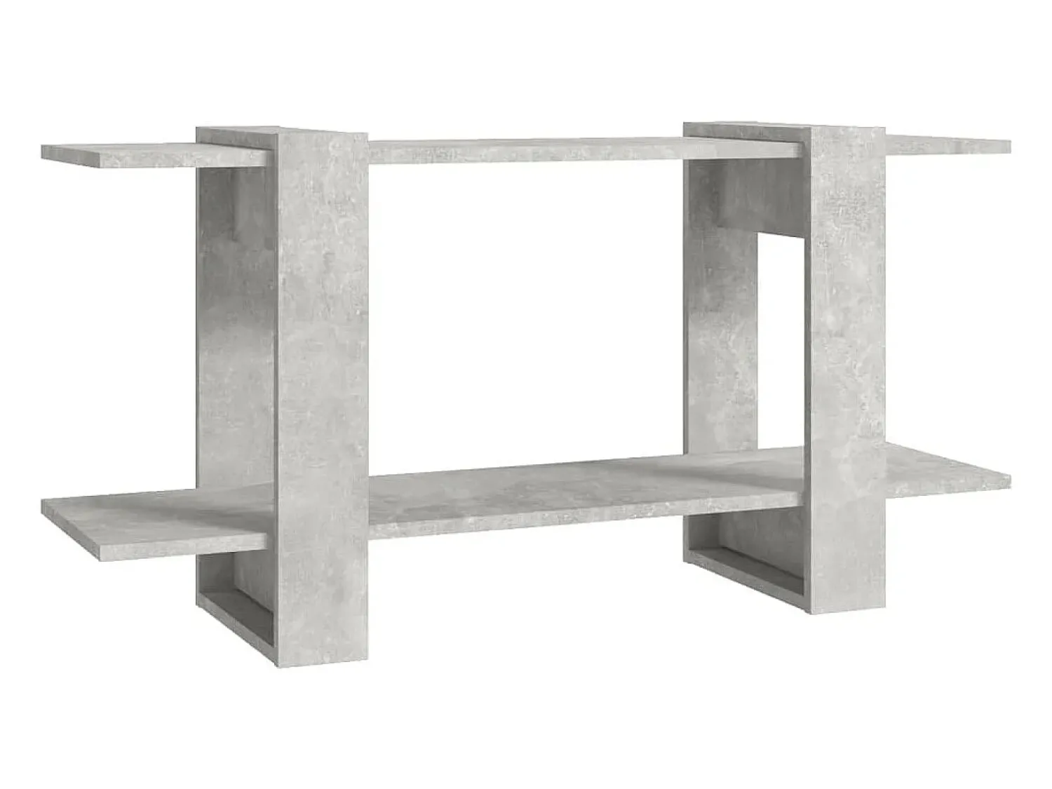 vidaxl Estante 100x30x51 cm madeira processada cinza cimento^ Vitrina